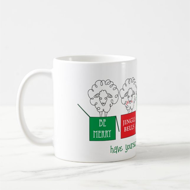 Taza De Café Sheepish Holiday (Izquierda)
