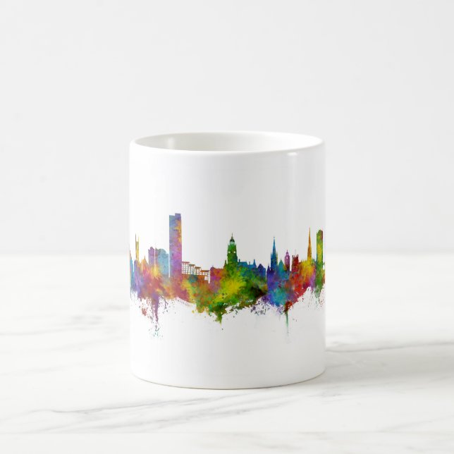 Taza De Café Sheffield England Skyline (Centro)