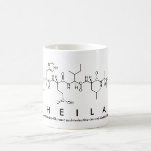 Taza De Café Sheilah peptide name mug