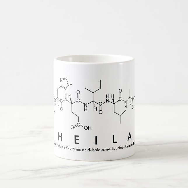 Taza De Café Sheilah peptide name mug (Centro)