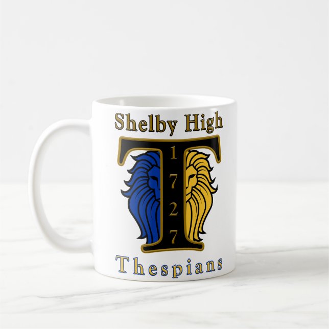 Taza De Café Shelby High Thespians Mug (Izquierda)