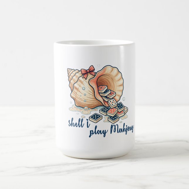 Taza De Café Shell I Play Mahjong Coastal (Centro)