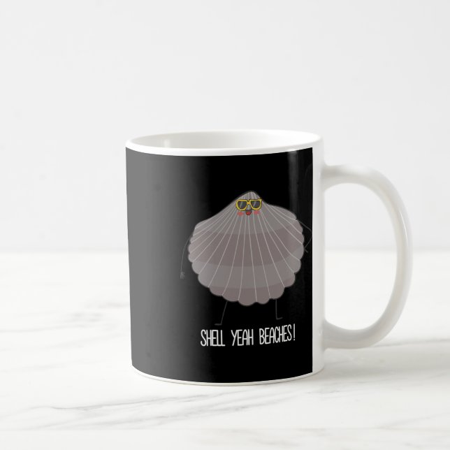 Taza De Café Shell Yeah Beis Funny Beach Shell (Derecha)