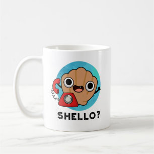 Taza De Café Shello Funny Sea Shell Pun