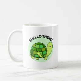 Taza De Café Shello There Funny Tortoise Pun