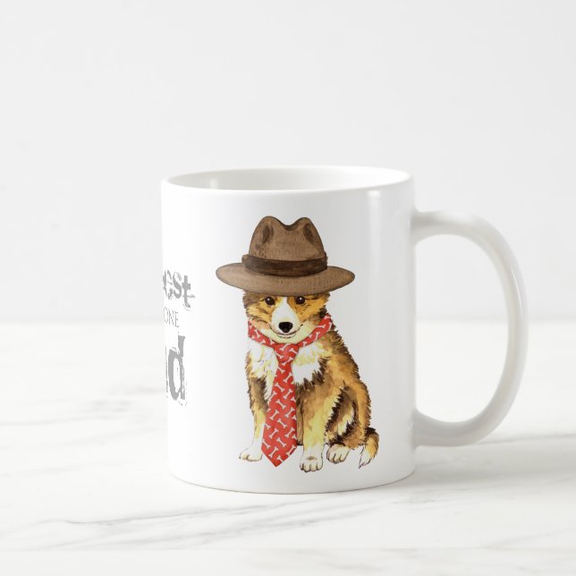 Taza De Café Sheltie Dad (Derecha)