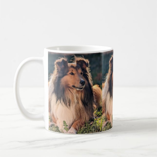 Taza De Café Sheltie Mug (Izquierda)