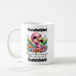 Taza De Café Shenanigans Flamingo Mug