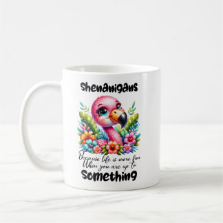 Taza De Café Shenanigans Flamingo Mug