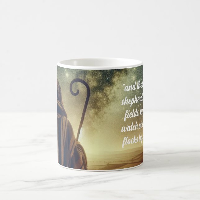 Taza De Café Shepherd Watching Flock Biblical Scene (Centro)