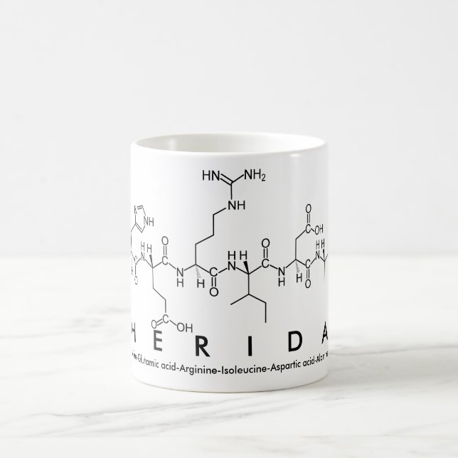 Taza De Café Sheridan peptide nombre mug (Centro)