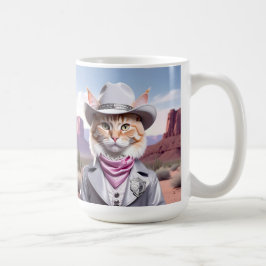 Taza De Café Sheriff Cat