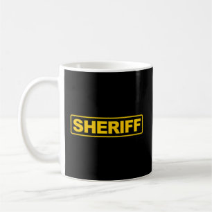 Taza De Café Sheriff Front Back Print Sheriff