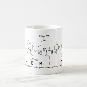 Taza De Café Sherilyn peptide name mug