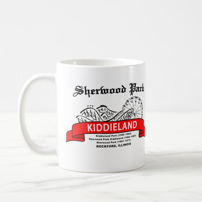 Taza De Café Sherwood Park Kiddieland, Rockford, IL. Diversión (Izquierda)