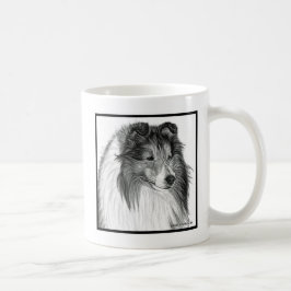 Taza De Café Shetland Sheepdog Art de Glenda S. Harlan