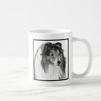 Taza De Café Shetland Sheepdog Art de Glenda S. Harlan