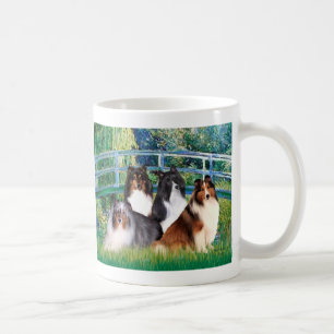 Taza De Café Shetland Sheepdog (cuatro) - Puente