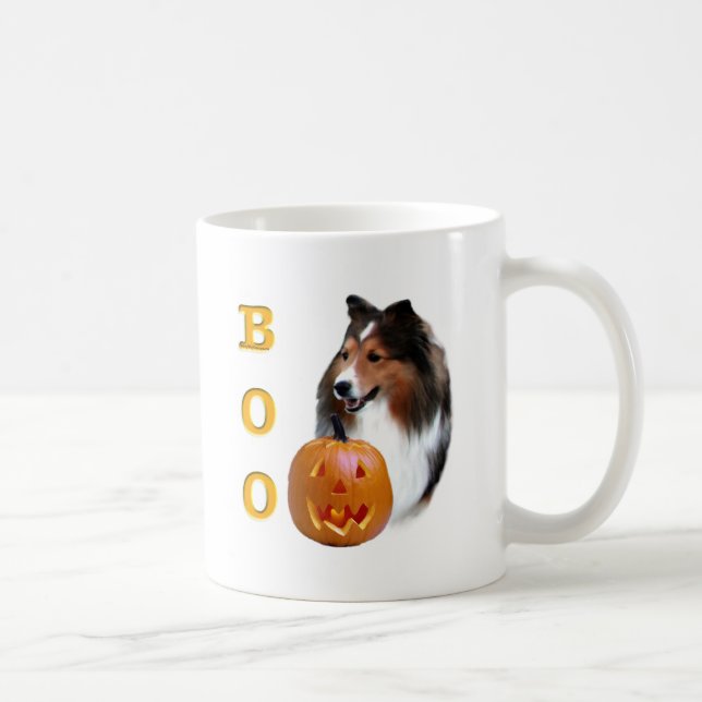 Taza De Café Shetland Sheepdog (sable Boo) (Derecha)