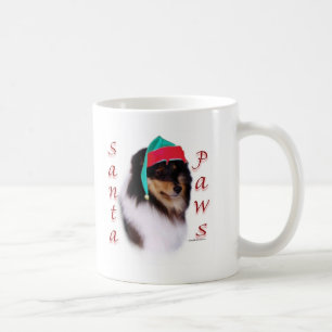 Taza De Café Shetland Sheepdog Santa Paws