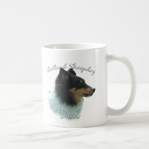Taza De Café Shetland Sheepdog (tri) Dad 2