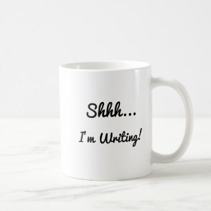 Taza De Café Shhh... Estoy escribiendo Mug