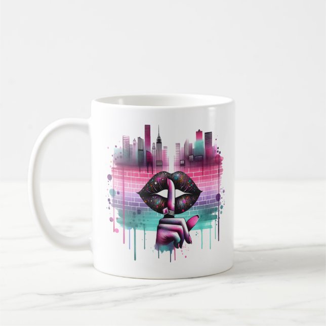 Taza De Café Shhh... La ciudad habla (Izquierda)