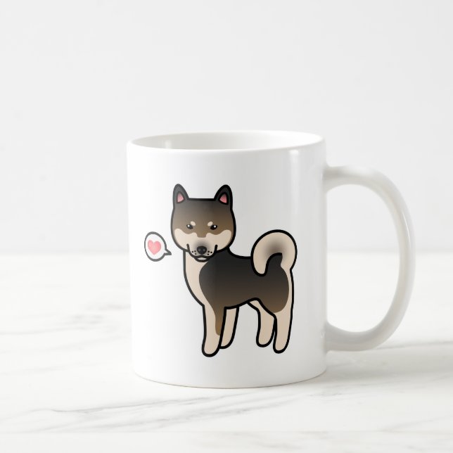 Taza De Café Shiba Inu Amor de Sésamo (Derecha)