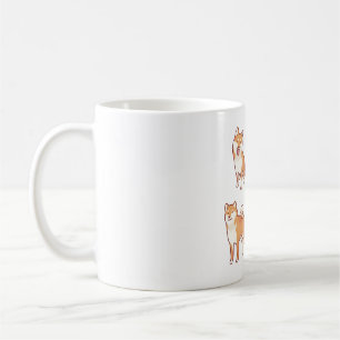 Taza De Café Shiba inu Delight � el arte animal puro