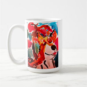 Taza De Café Shiba Inu flor de cerezo japonesa