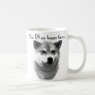 Taza De Café Shiba Inu Happy Face