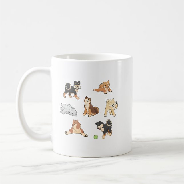Taza De Café Shiba Inus 2 (Izquierda)