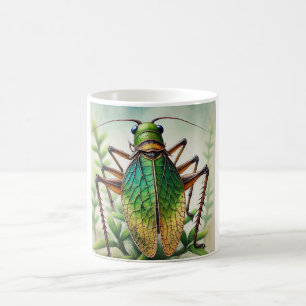 Taza De Café Shield Backed Katydid 230924IREF220 - Watercolor