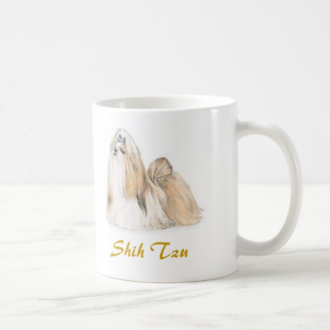 Taza De Café ¡Shih Tzu, amante del perro a montones! (Derecha)