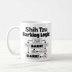 Taza De Café Shih Tzu Barking Logic