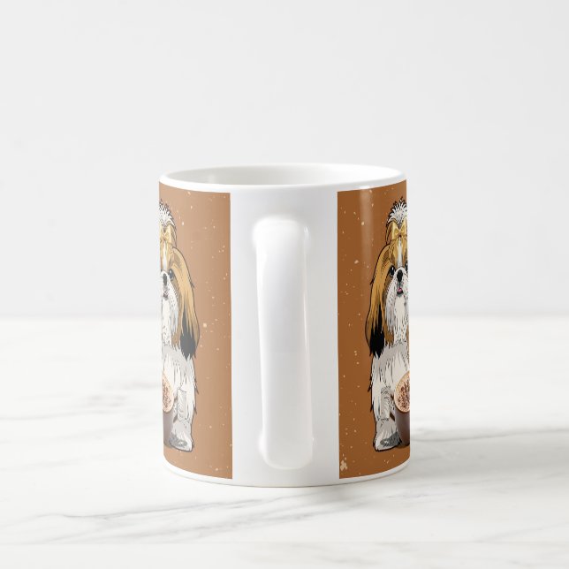 Taza De Café Shih Tzu Chocolate Mug – Cute Dog & Hot Cocoa  (Mango)