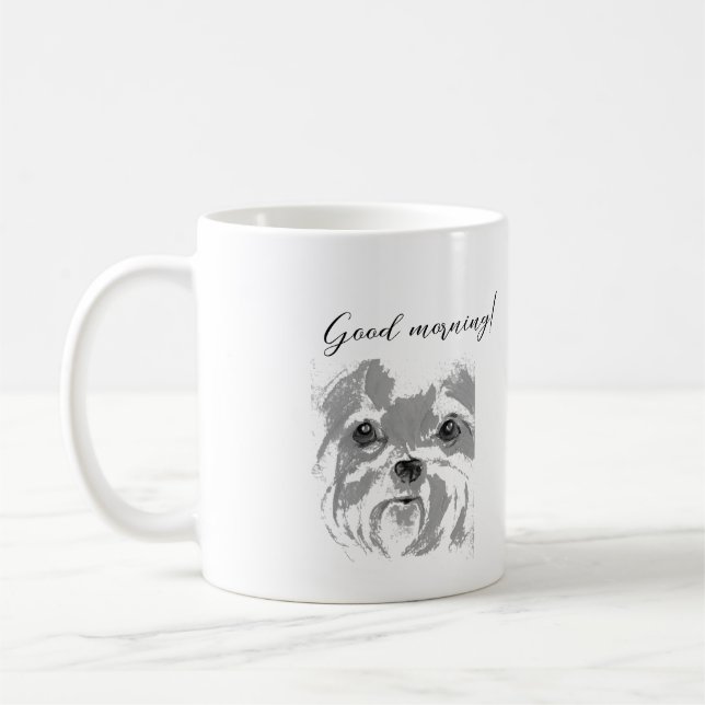 Taza De Café Shih Tzu Dog Coffee Mug (Izquierda)