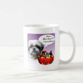 Taza De Café Shih Tzu (natural) Candy de Halloween
