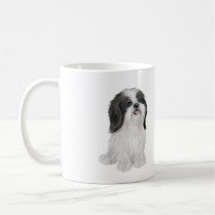 Taza De Café Shih Tzu - negro y blanco (por JF)