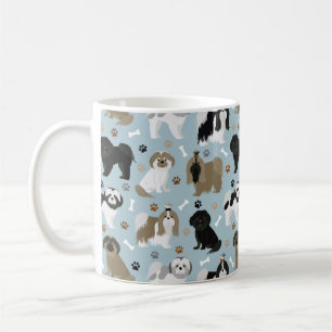 Taza De Café Shih Tzu Perro garras y huesos
