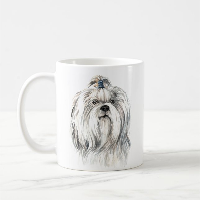 Taza De Café Shih Tzu personalizado (Izquierda)
