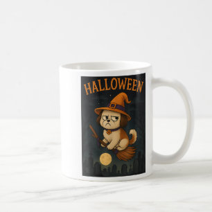 Taza De Café Shih Tzu Witch Attitude Side Eye Mpy Halloween