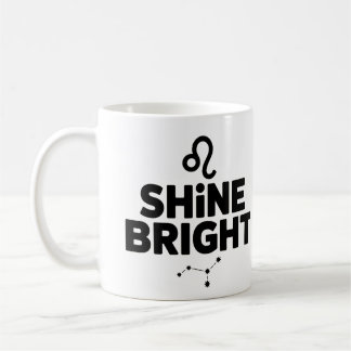 Taza De Café Shine Bright Mug - Leo Astrology Coffee Cup