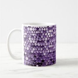 Taza De Café Shine Shine Purple Star arte de IA