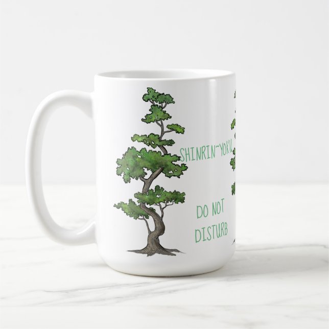 Taza De Café Shinrin~Yoku no perturba el baño del árbol (Izquierda)