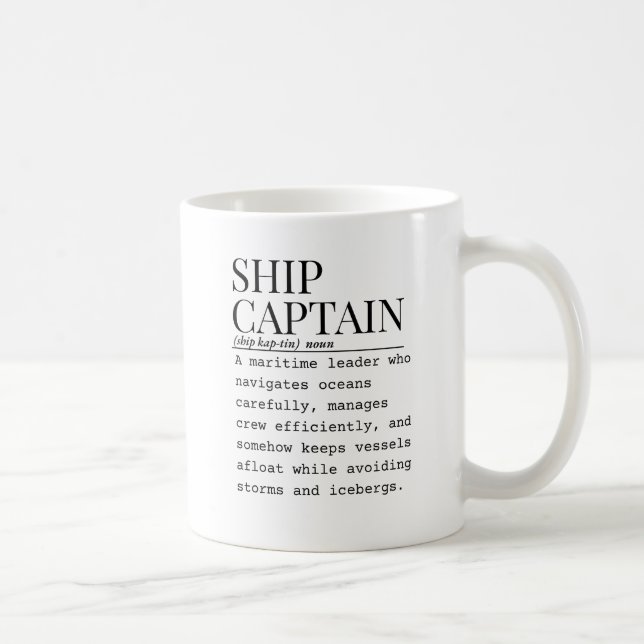Taza De Café Ship captain (Derecha)