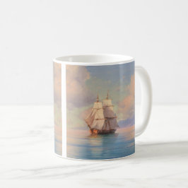 Taza De Café Ship off the coast - Ivan Aivazovsky
