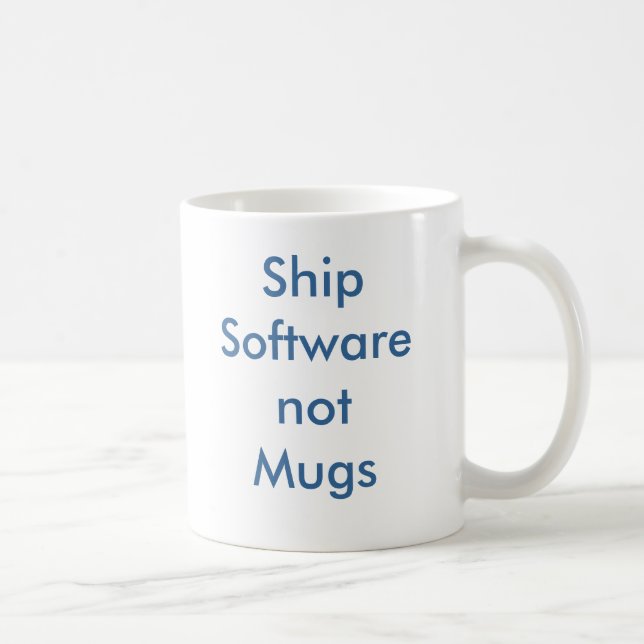 Taza De Café ShipSoftwarenotMugs (Derecha)