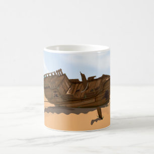 Taza De Café Shipwreck con playas