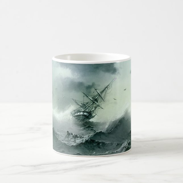 Taza De Café Shipwreck (por Ivan Aivazovsky) (Centro)